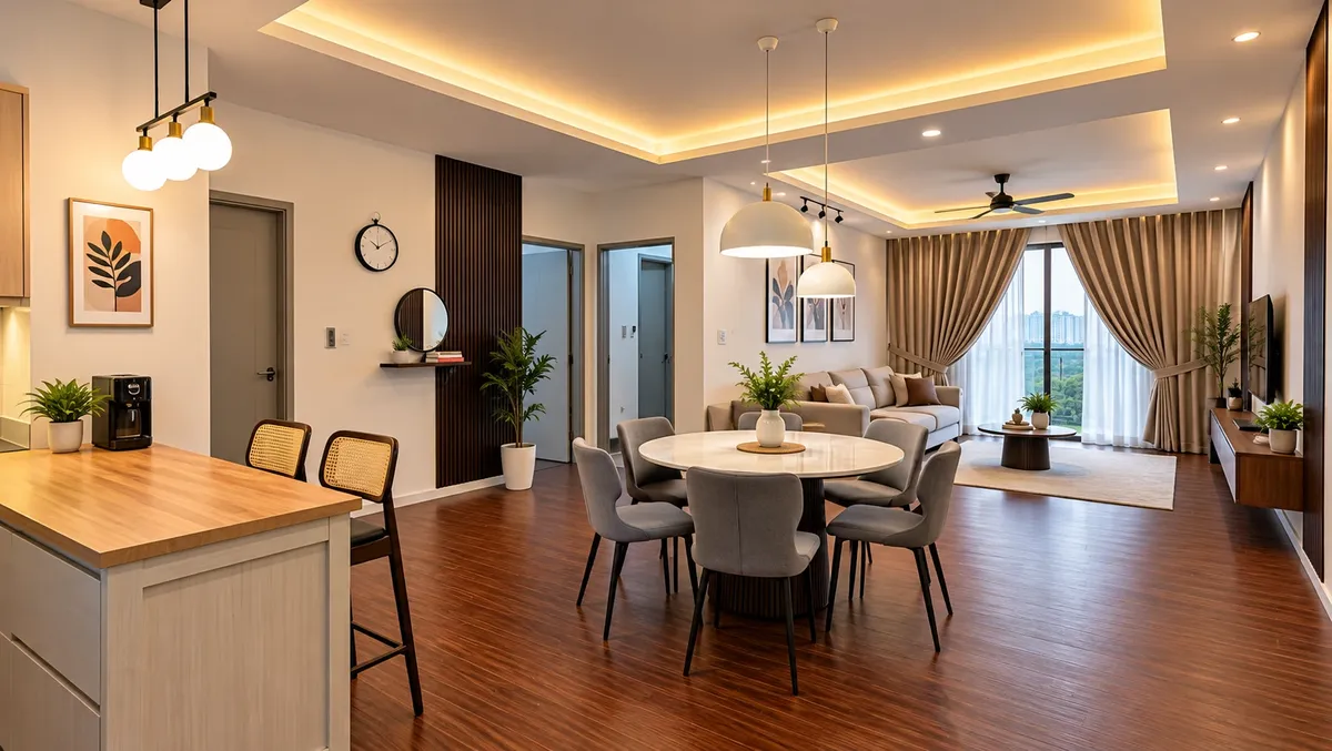 Living and dining area